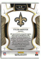 Tyler Shough 2025 Panini Select Black and Orange Prizm Shock #41