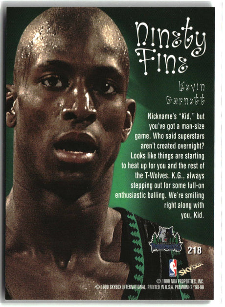 Kevin Garnett 1998-99 SkyBox Premium #218