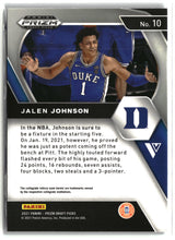 Jalen Johnson 2021 Panini Prizm Draft Picks #10b