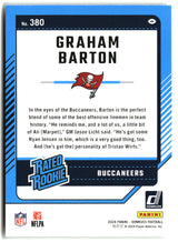 Graham Barton 2024 Donruss #380