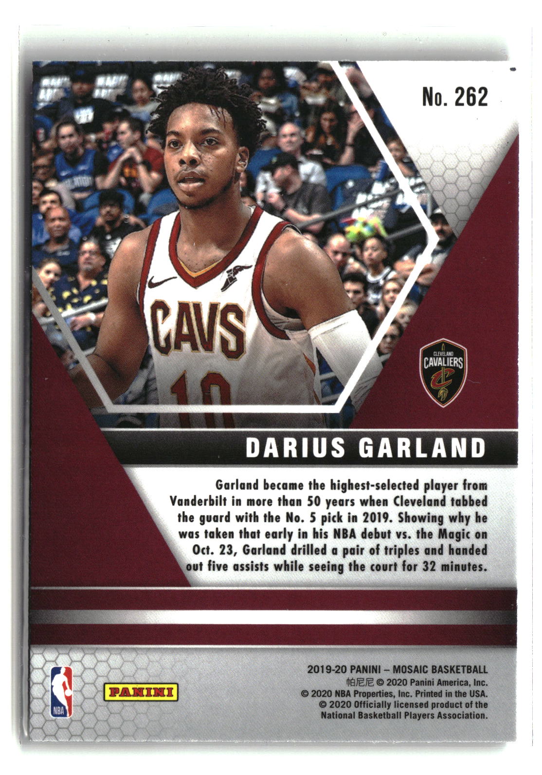 Darius Garland 2019-20 Panini Mosaic #262