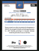 Thomas Sorber 2025-26 Topps #215