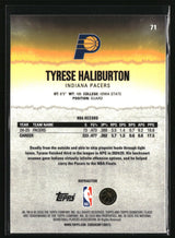 Tyrese Haliburton 2025-26 Topps Signature Class Chrome Refractors #71