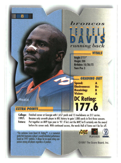 Terrell Davis 1998 Pro Line DC III Retail #8