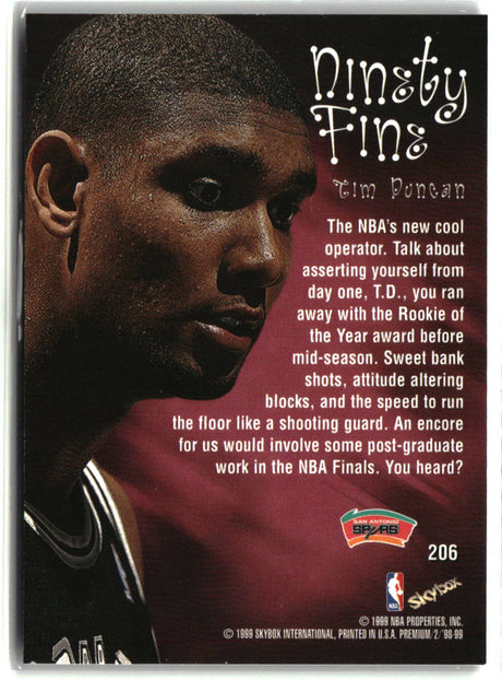 Tim Duncan 1998-99 SkyBox Premium #206