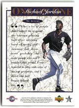 Michael Jordan 1995 Upper Deck Minor League Michael Jordan One On One #9