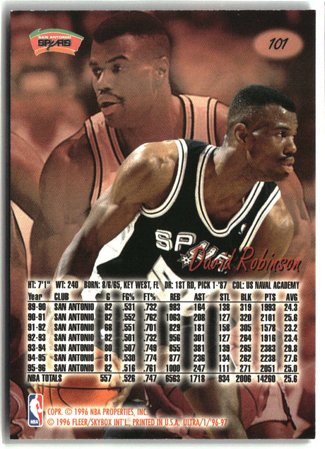 David Robinson 1996-97 Ultra #101