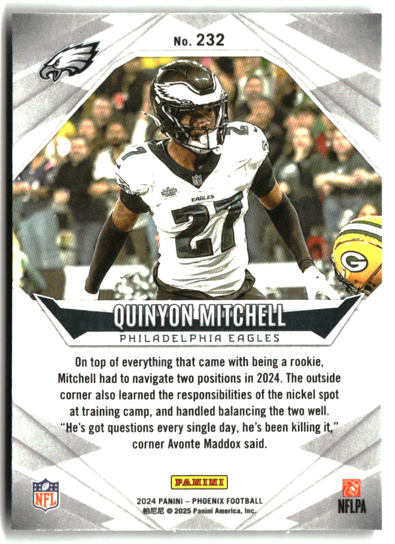 Quinyon Mitchell 2024 Panini Phoenix #232