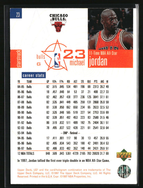 Michael Jordan 1997-98 Upper Deck UD3 #23
