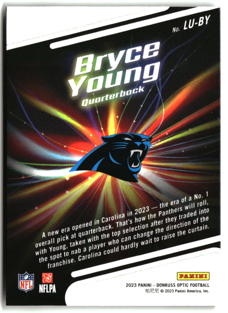 Bryce Young 2023 Donruss Optic Light It Up! #LU-BY