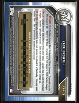 Zack Brown 2019 Bowman Chrome Prospects Autographs #CPA-ZB