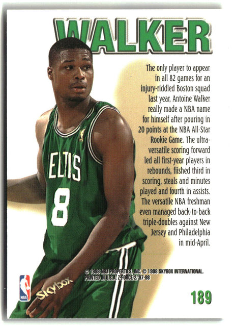 Antoine Walker 1997-98 SkyBox Z-Force #189