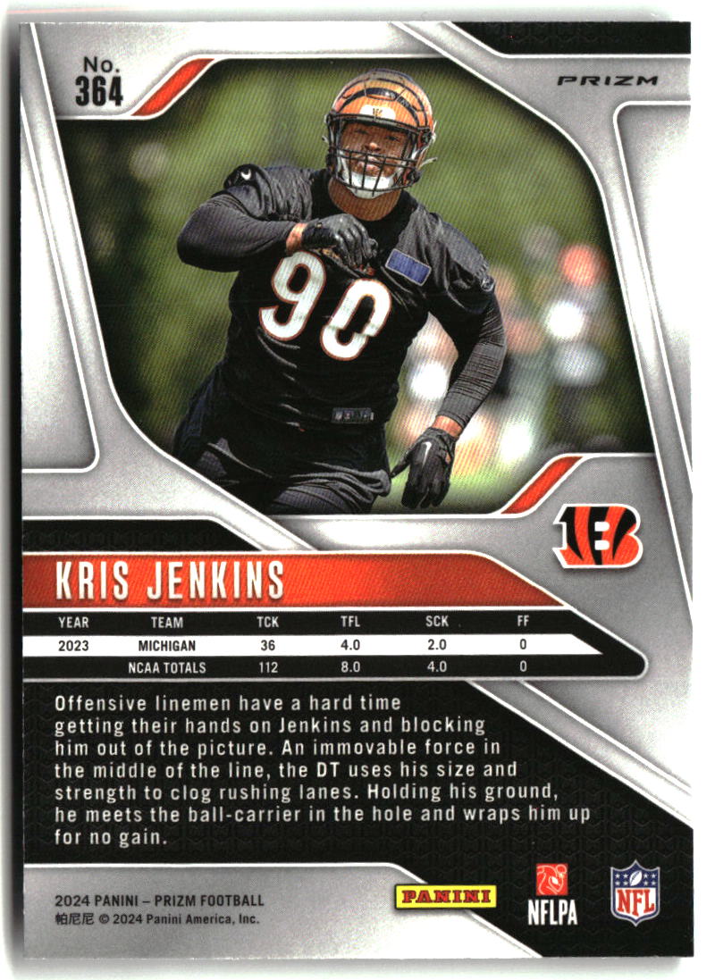 Kris Jenkins 2024 Panini Prizm Silver #364