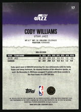 Cody Williams 2025-26 Topps Signature Class #17