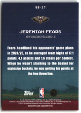 Jeremiah Fears 2025-26 Topps 8-Bit Ballers #8B-37