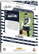 AJ Barner 2024 Panini Absolute Retail #184