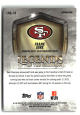 Frank Gore 2025 Topps Chrome Legends of the Gridiron Refractor #LOG-18