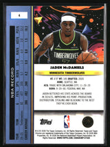 Jaden McDaniels 2025-26 Topps Chrome Cosmic #4