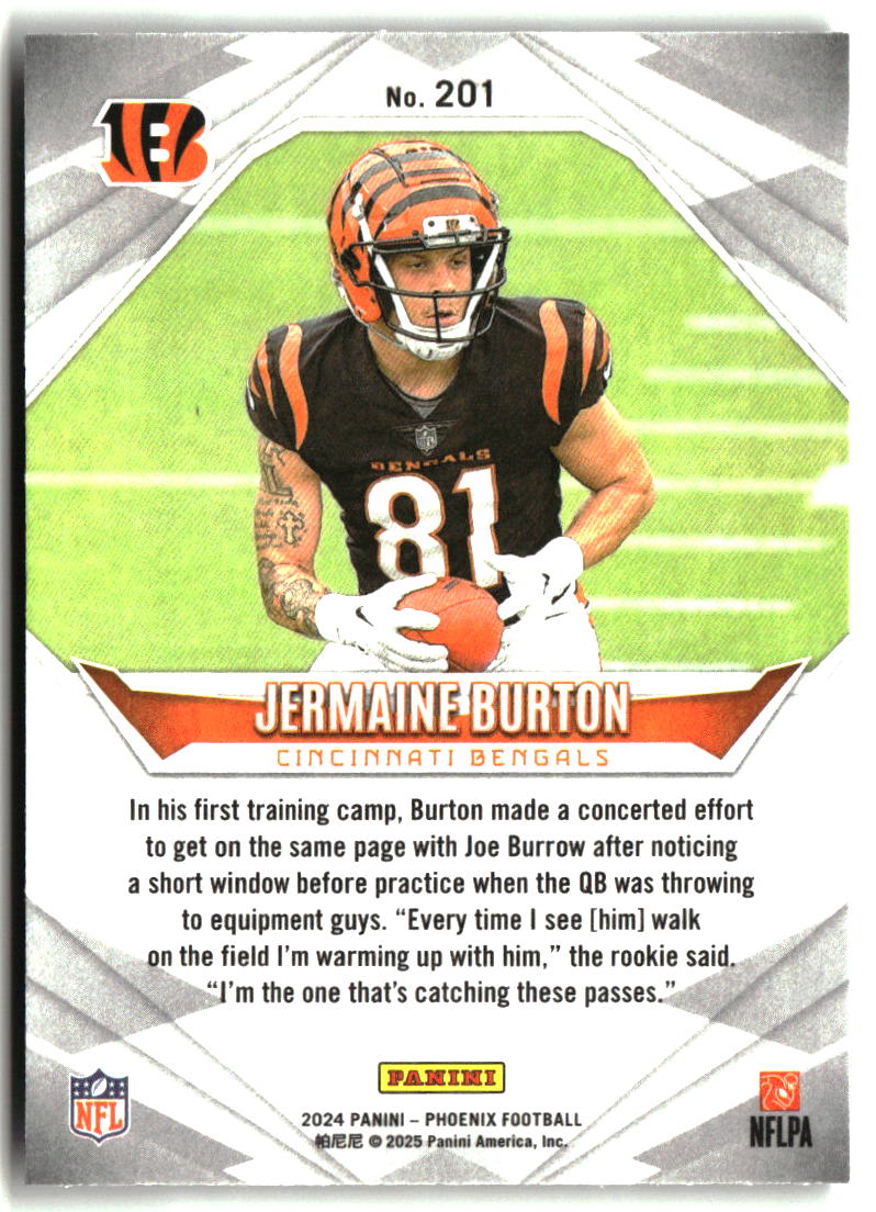 Jermaine Burton 2024 Panini Phoenix #201