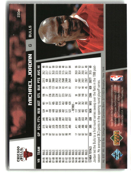 Michael Jordan 1998-99 Upper Deck #230m