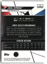 Joel Embiid 2023-24 Finest Checkerboard Refractors #150