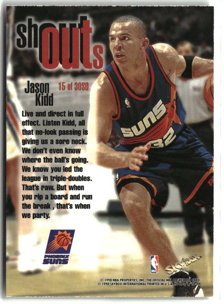 Jason Kidd 1998-99 Hoops Shout Outs #15 SO