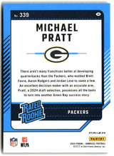 Michael Pratt 2024 Donruss Optic Rated Rookies Preview Red and Green #339