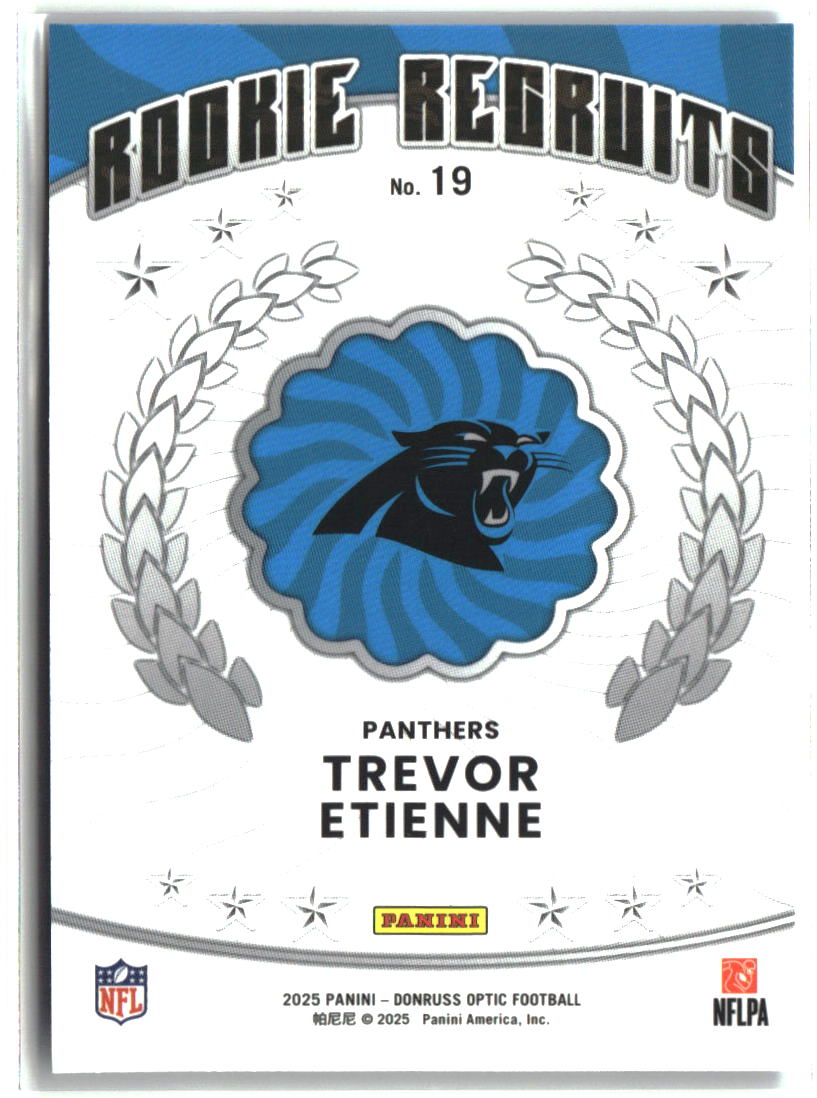 Trevor Etienne 2025 Donruss Optic Rookie Recruits #19
