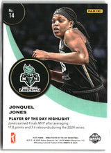 Jonquel Jones 2025 Panini WNBA Player of the Day Orange #14 #/199