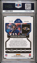 Load image into Gallery viewer, Rashod Bateman 2021 Panini Prizm Autograph Purple Power /49 #340 PSA 9
