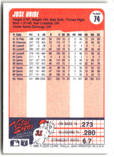 Jose Uribe 1990 Fleer #74