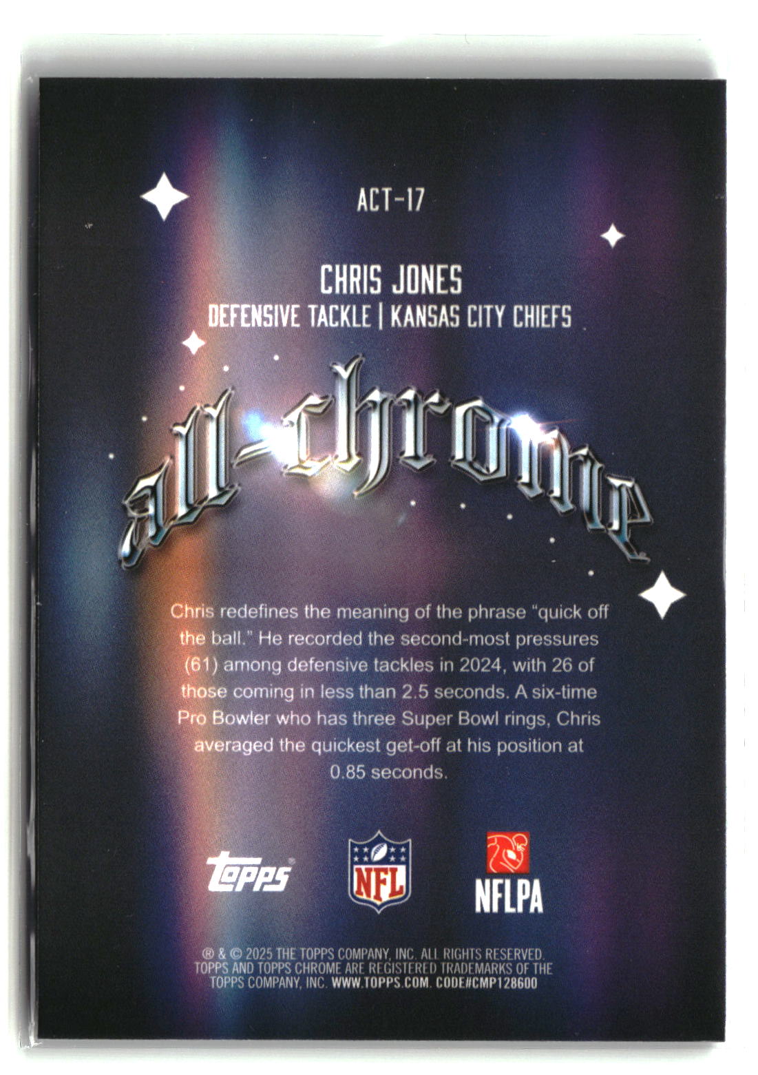 Chris Jones 2025 Topps Chrome All Chrome Team #ACT-17