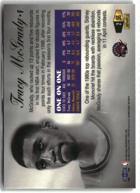 Tracy McGrady 1998-99 Flair Showcase Flair Showcase Row 2 #56