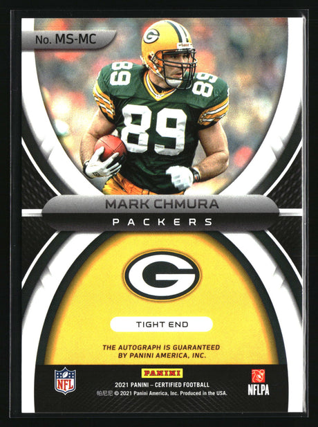 Mark Chmura 2021 Panini Certified Mirror Signatures Orange #MS-MC #/35