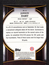 Jaxson Dart 2022 Bowman University Chrome Invicta #BI-13