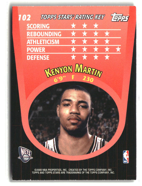 Kenyon Martin 2000-01 Topps Stars #102