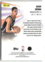 Egor D�min 2025-26 Topps Power Players #PP-18