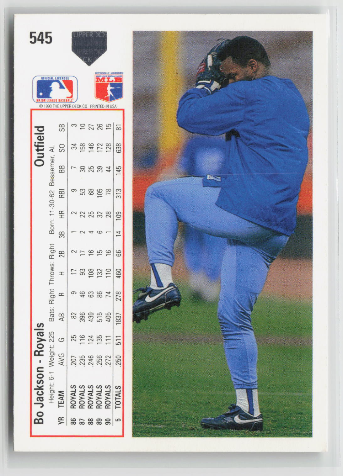 Bo Jackson 1991 Upper Deck #545