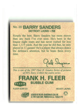 Barry Sanders 1997 Fleer Goudey II #20