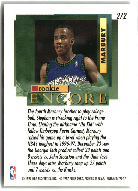 Stephon Marbury 1996-97 Ultra #272