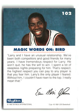 Magic on Bird 1992 SkyBox USA #102