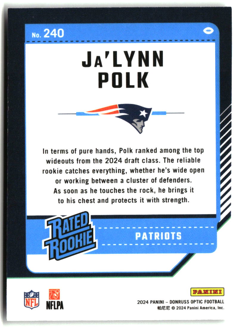 Ja'Lynn Polk 2024 Donruss Optic #240