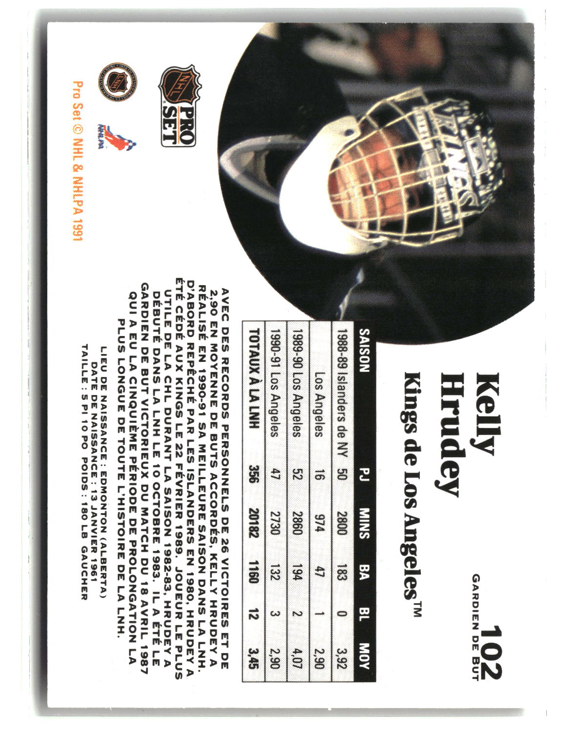 Mike Gartner 1991-92 Pro Set French #167