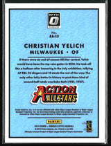 Christian Yelich 2019 Donruss Optic Action Allstars #AA-13