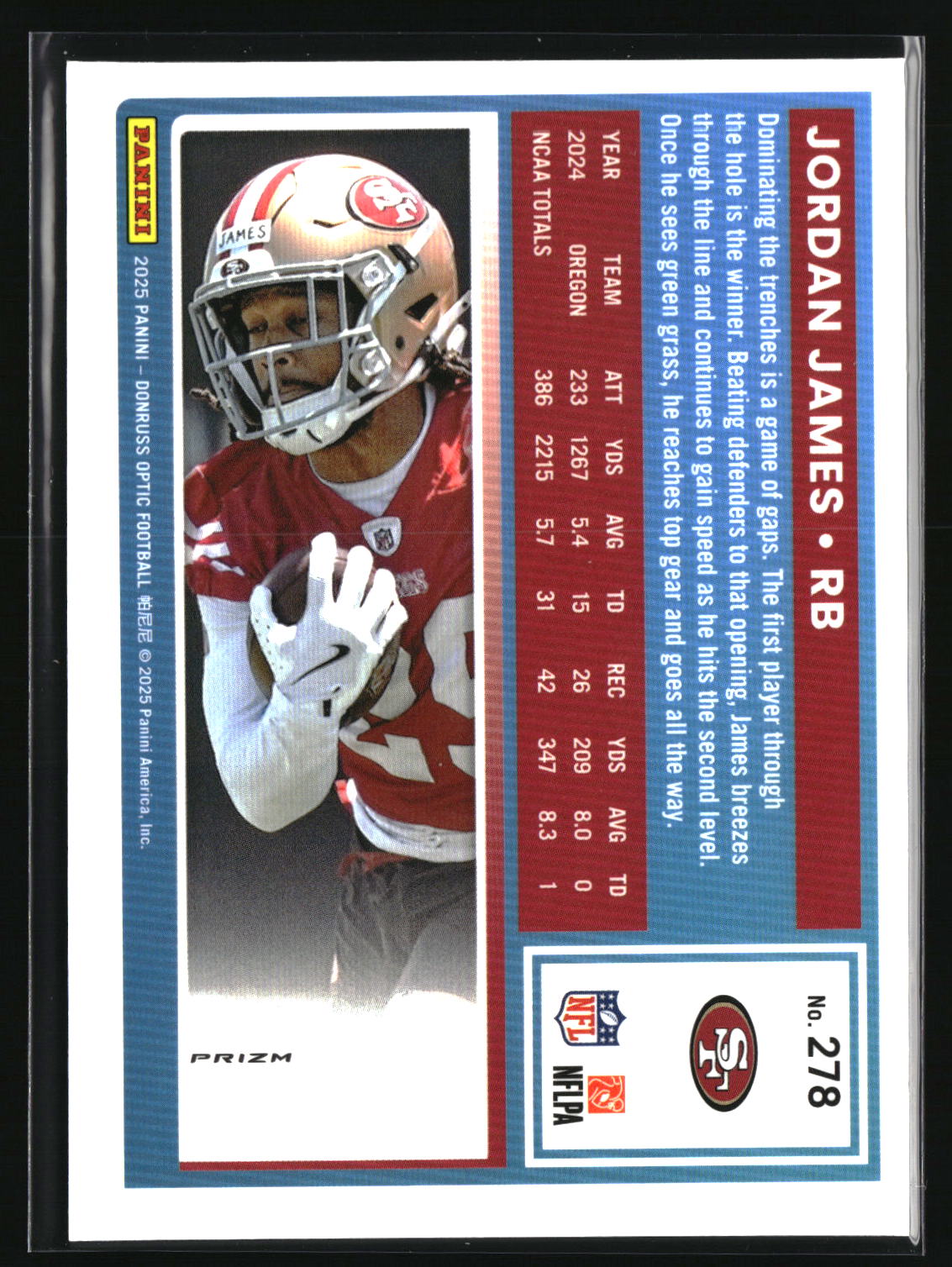 Jordan James 2025 Donruss Optic Green Velocity #278