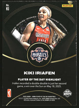 Kiki Iriafen 2025 Panini WNBA Player of the Day Rookies #KI