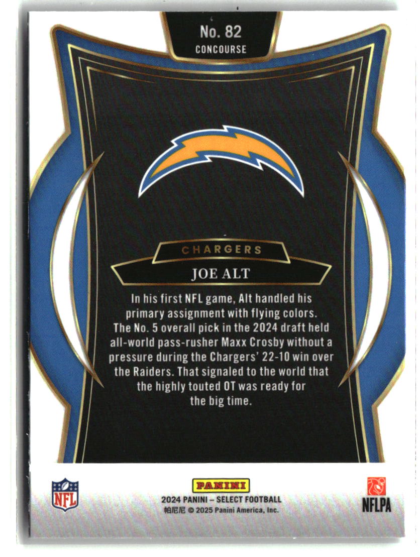 Joe Alt 2024 Panini Select #82