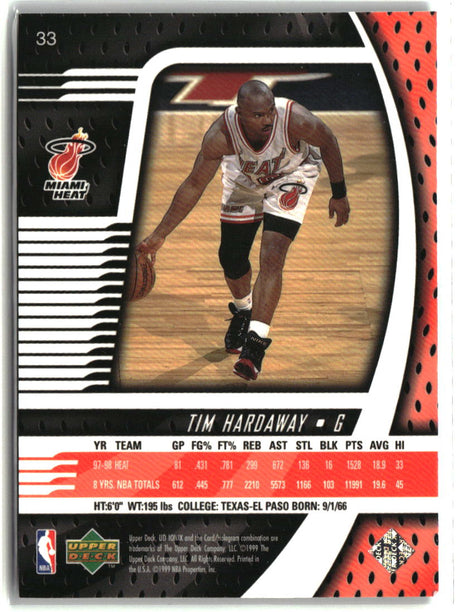 Tim Hardaway 1998-99 Upper Deck Ionix #33