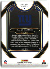 Isaiah Simmons 2024 Panini Select Black & Red Prizm Shock #261