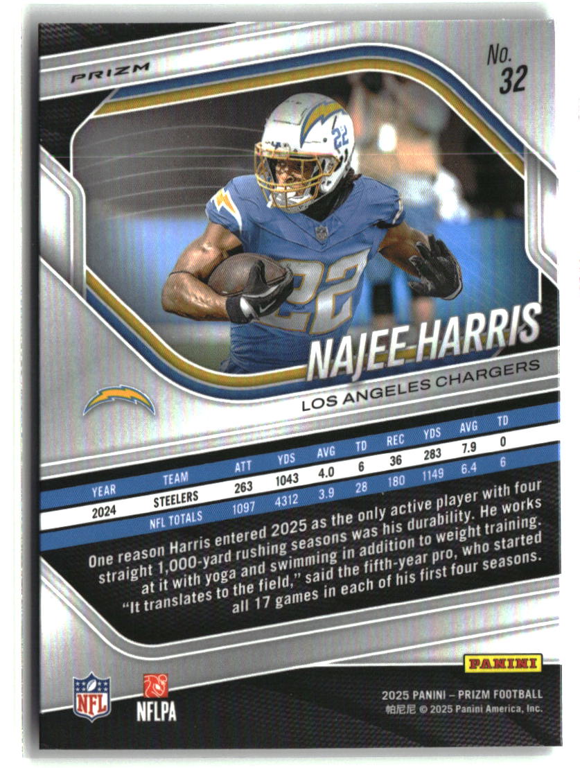 Najee Harris 2025 Panini Prizm Silver #32